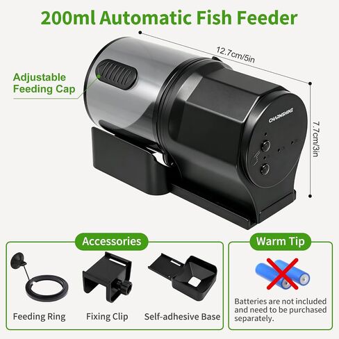 Automatic Fish Feeder for Aquarium One-Touch Easy Setup with 8/12/24 Timers in Kuwait