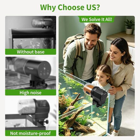 Automatic Fish Feeder for Aquarium One-Touch Easy Setup with 8/12/24 Timers in Kuwait