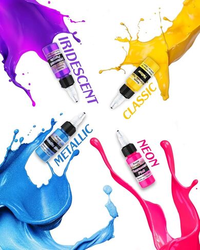 Roizefar Airbrush Paint, 44 Colors with 6 Thinner for Models & Crafts in Kuwait