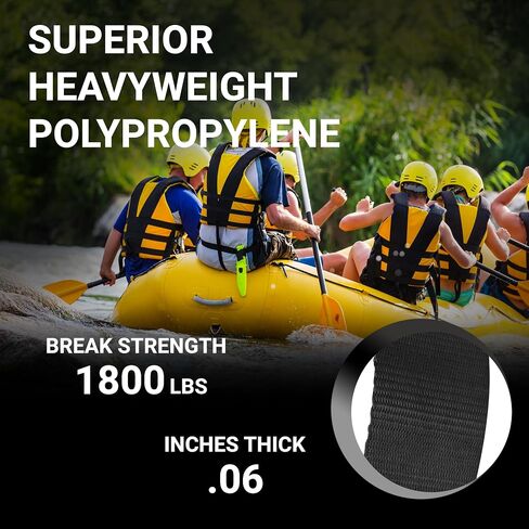 Strapworks Heavyweight Polypropylene Webbing - Heavy Duty Poly Strapping for Outdoor DIY Gear Repair, 2 Inch x 10 Yards - Khaki in Kuwait