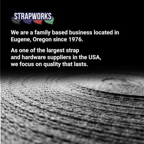 Strapworks Heavyweight Polypropylene Webbing - Heavy Duty Poly Strapping for Outdoor DIY Gear Repair, 2 Inch x 10 Yards - Khaki in Kuwait