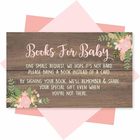 25 Books For Baby Shower Request Cards - Deer Baby Shower Invitation Inserts, Book Request Baby Shower Guest Book Alternative, Bring A Book Instead Of A Card, Baby Shower Book Request For Boys in Kuwait