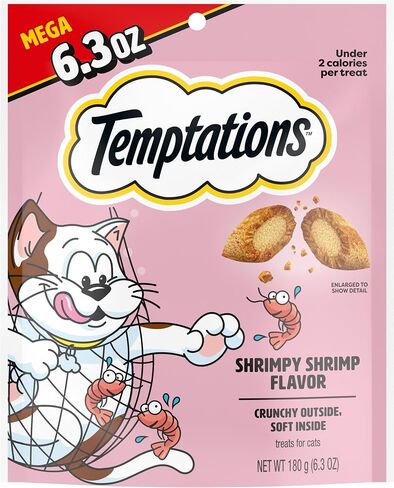 Temptations Classic Crunchy and Soft Cat Treats Shrimpy Shrimp Flavor, 6.3 oz. Pouch in Saudi Arabia