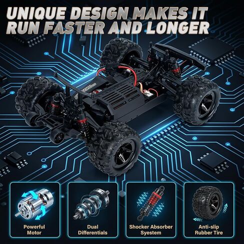 RC Car for Adults 40KPH,1/18 RC Car,All Terrain Fast Remote Control Car in Kuwait