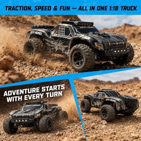 RC Car for Adults 40KPH,1/18 RC Car,All Terrain Fast Remote Control Car in Kuwait