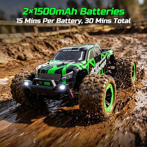 HOLYFUN 18 MPH RC Car, 4WD All-Terrain High Speed Off-Road Remote Control Truck 1:18 Scale in Saudi Arabia