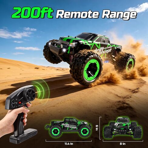 HOLYFUN 18 MPH RC Car, 4WD All-Terrain High Speed Off-Road Remote Control Truck 1:18 Scale in Saudi Arabia