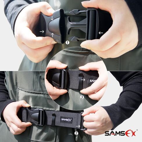 SAMSFX 2" Adjustable Fishing Wader Belt Duty Wading Belts Fits to 55" Waist Straps in Saudi Arabia