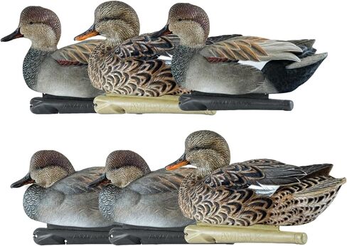 Avian-X Topflight Gadwall أفخاخ صيد البط العائمة المتينة والواقعية للغاية، عبوة من 6 قطع، AVX8085 in Kuwait