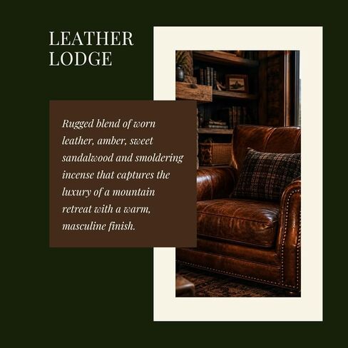 Foton Pearled Candle Sand 18 Oz Leather Lodge Scented Sand Wax Candle Powder in Kuwait