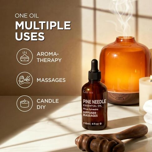 100% Pure Pine Essential Oil for Skin & Diffuser - 4 Fl Oz in Kuwait