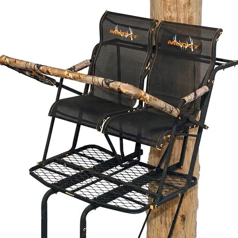 Muddy MLS2800 Rebel 2.5 17' Ladder Tree Stand, Lumbar Style 1.5 Seat Design for Big Game/Shooting/Hunting in Kuwait