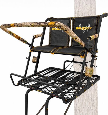 Muddy 2-Person Ladder Tree Stand for Deer Hunting,17' Tall, Black in Saudi Arabia