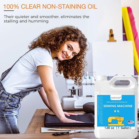 Sewing Machine Oil Bundle, 1 oz Precision Oiler + 128 oz Bulk Refill, Clear Odorless Non-Staining Low-Viscosity Machine Oil for Sewing Machines, Sergers, Embroidery, Quilting & Industrial Use in Kuwait