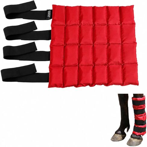 Harrison Howard Ice Boot for Horse Cool Gel Pack Leg Wrap for Treating Full Leg, Knee, Hock Injuries Reusable Ice Cooling Therapy, Universal Size in Kuwait