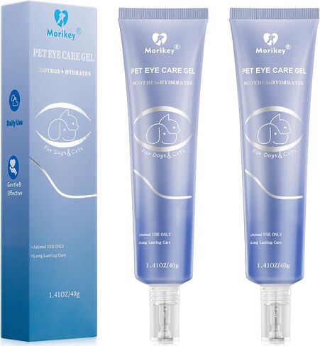 PET Dog Eye Gel,Daily Dog Eye Gel Drops,Moisturizes & Smooths Dry Eyes, Gentle Pet Eye Care for Dogs,Cats,1 Pack in Kuwait