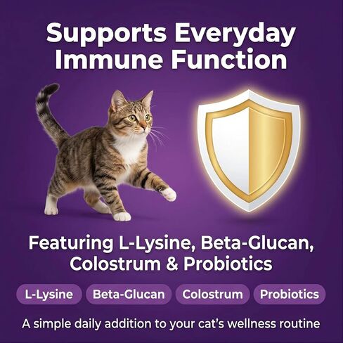 DOK PrimalCat Immune & Eye Support Chews, Daily Wellness Supplement for Cats, Tuna Flavor, 90 Soft Chews in Saudi Arabia