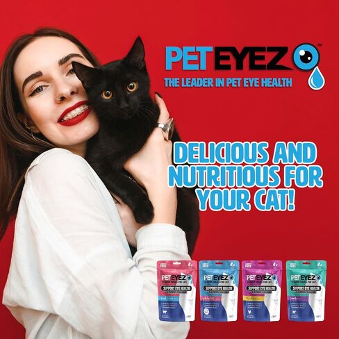 PetEyez Freeze Dried Cat Treats Tear Stain Remover, All-Natural Freeze Dried Beef Liver Treats with Vitamin & Minerals That Help Fights Against Tear Stains in Eye, 1 Oz, 35 Count (1 Pack) in Kuwait