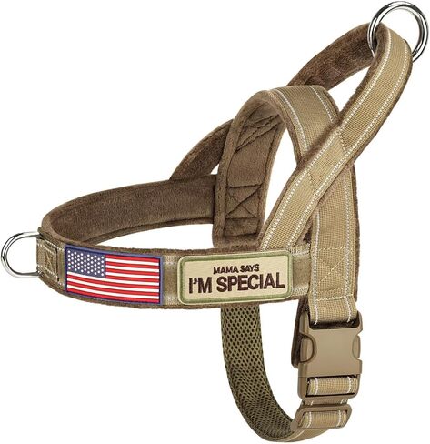 Forestpaw No Pull Dog Harness with Large Handle,Comfortable,L,Brown in Saudi Arabia