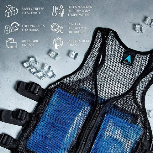 Alphacool Frosty Mesh Ice Vest with Replacement Ice Packs in Kuwait
