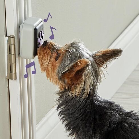 Hunger For Words Talking Pet Doorbell - 1 Piece Doorbell for Dogs, Doggie Doorbell, Perfect for Dog Potty Training, Talking Dog Buttons in Kuwait