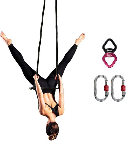 PRIOR FITNESS Aerial Trapeze Bar Kit,SGS Certified, 6.5ft&8.2ft Available in Saudi Arabia