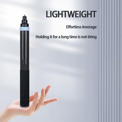 3m Carbon Fiber Extendable Floating Pole Selfie Stick Invisible Carbon Fiber Selfie Stick for Insta360 ONE X3 X2 ONE RS ONE R ONE X Accessories for GoPro Panoramic Camera Insta 360(Blue) in Kuwait