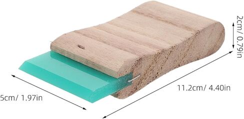 Professional-Grade Screenprinting Squeegee for Fabric and Plastic with Wooden Handle and Silicone Blade, Flat Design for Precise Ink Application in Multiple Screen Printing in Kuwait