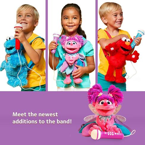 Singing Machine Karaoke Plush Sesame Street Toys (Abby Caddaby Plush Toy) - Adjustable Carrying Straps - Sing-Along Built-in Real Working Microphone & Speaker with Record & Playback Function in Saudi Arabia