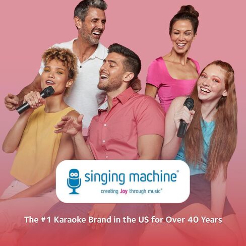 Carpool Karaoke Machine for Kids & Adults, Carpool Karaoke The Mic 2.0 - Wireless & Bluetooth Karaoke Microphone with Voice Changing Sound Effects as White Elephant Gift - Rose Gold in Saudi Arabia