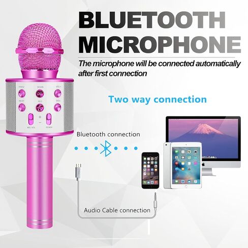 Kids Karaoke Microphone for Girls Ages 3-8, Fun for Home & Party in Kuwait