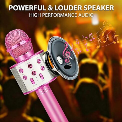 Kids Karaoke Microphone for Girls Ages 3-8, Fun for Home & Party in Kuwait