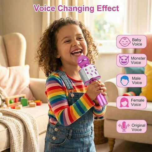 Kids Karaoke Microphone for Girls Ages 3-8, Fun for Home & Party in Kuwait