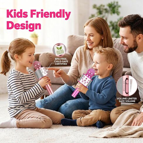 Kids Karaoke Microphone for Girls Ages 3-8, Fun for Home & Party in Kuwait