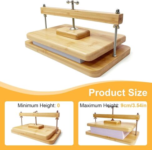 Bamboo Book Press, 11x7.9 in Book Binding Press, Portable Bookbinding Kit，Easy Assemble Book Making Kit for DIY & Beginners, Craft Lovers in Saudi Arabia