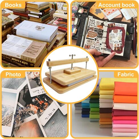 Bamboo Book Press, 11x7.9 in Book Binding Press, Portable Bookbinding Kit，Easy Assemble Book Making Kit for DIY & Beginners, Craft Lovers in Saudi Arabia