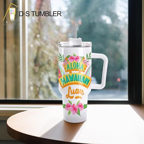 D·S 8 Pack Sublimation Tumblers 40 oz Insulated Tumblers with Handle in Kuwait