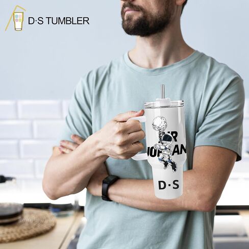 D·S 8 Pack Sublimation Tumblers 40 oz Insulated Tumblers with Handle in Kuwait