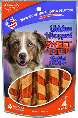 Carolina Prime Pet 40192 Salmon Jerky Treat For Dogs ( 1 Pouch), One Size (packaging may vary) in Kuwait