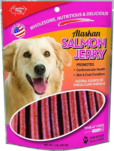 Carolina Prime Pet 40192 Salmon Jerky Treat For Dogs ( 1 Pouch), One Size (packaging may vary) in Kuwait