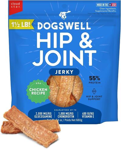 DOGSWELL Hip & Joint Jerky Dog Treats, Duck, 20 oz Bag in Saudi Arabia