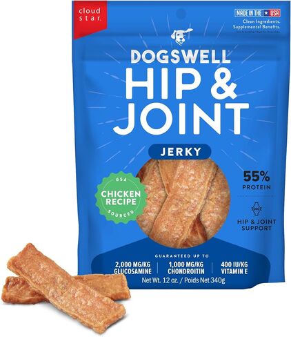 DOGSWELL Hip & Joint Jerky Dog Treats, Duck, 20 oz Bag in Kuwait