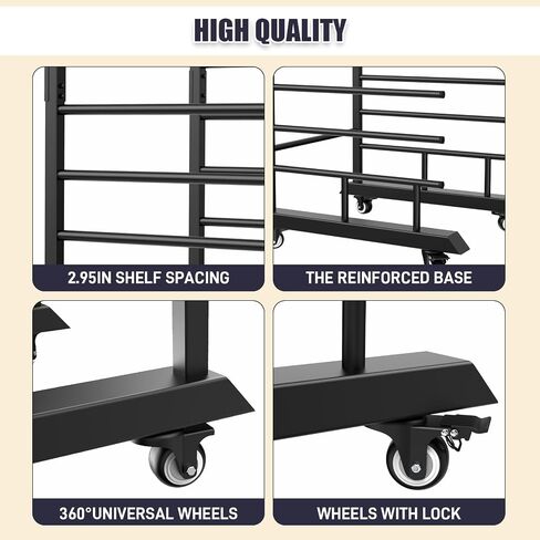 15 Tier Mobile Cabinet Door Drying Rack with Casters, Space Saving Painting Dry Rack Organizer for Art Studio Classroom Small DIY Painting Projects in Kuwait