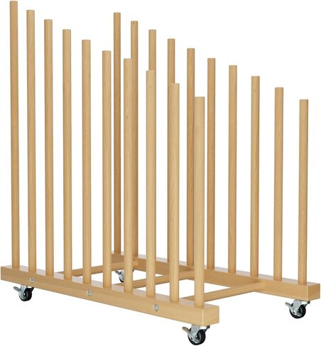 Large Art Canvas Storage Rack with Wheels and Handle,9 Section in Saudi Arabia