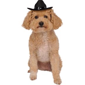 Rubie's mens Black Cowboy Hat for Pets Party Supplies, Black, Small Medium in Saudi Arabia
