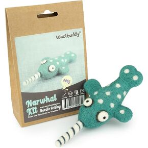 Woolbuddy Needle Felting Starter Kit (Sea Turtle) for Adults with DIY Tool in Kuwait