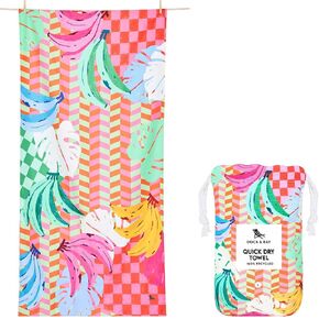Dock & Bay Beach Towel - Quick Dry, Sand Free - Compact, Lightweight - 100% Recycled - Includes Bag - Ibiza Glow - Large (160x90cm, 63x35) in Saudi Arabia