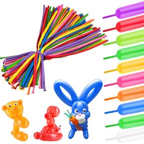 260 Balloons Clear Thick Latex Long Skinny for Animal Arch Tying 100PCS Kit in Saudi Arabia