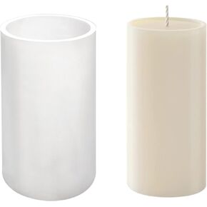 Large Silicone Cylinder Candle Mold - Pillar Candle Making Mold (16.9cm x 9.5cm/6.5" x 3.74") in Kuwait