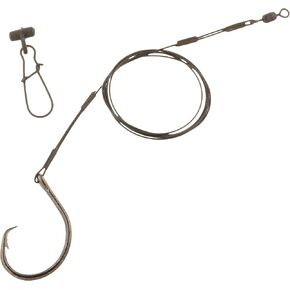 Aqua Clear Shark Surf Rig Lure with Fish Finder and 100-Pound Double Crimped Leads, 32-Inch in Kuwait